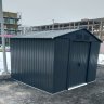 Металлический сарай GreenStorage Арчер D серый