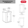 Пластиковый сарай Keter Manor 4x3