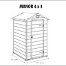 Пластиковый сарай Keter Manor 4x3