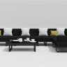 Лаунж зона Gardenini HACIENDA black