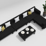 Лаунж зона Gardenini HACIENDA black