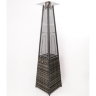 Уличный газовый обогреватель Ställeh Pyramid x4 Rattan Grey