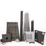 Уличный газовый обогреватель Ställeh Pyramid x4 Rattan Grey