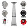 Уличный газовый обогреватель AESTO A-05Т из нержавеющей стали