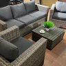 Лаунж-зона KARL с 3-местным диваном и 2 креслами, цвет серый